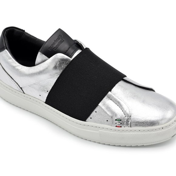 Gianfranco Lattanzi Shoes - Gianfranco Lattanzi Women Sneaker in Silver Leathe